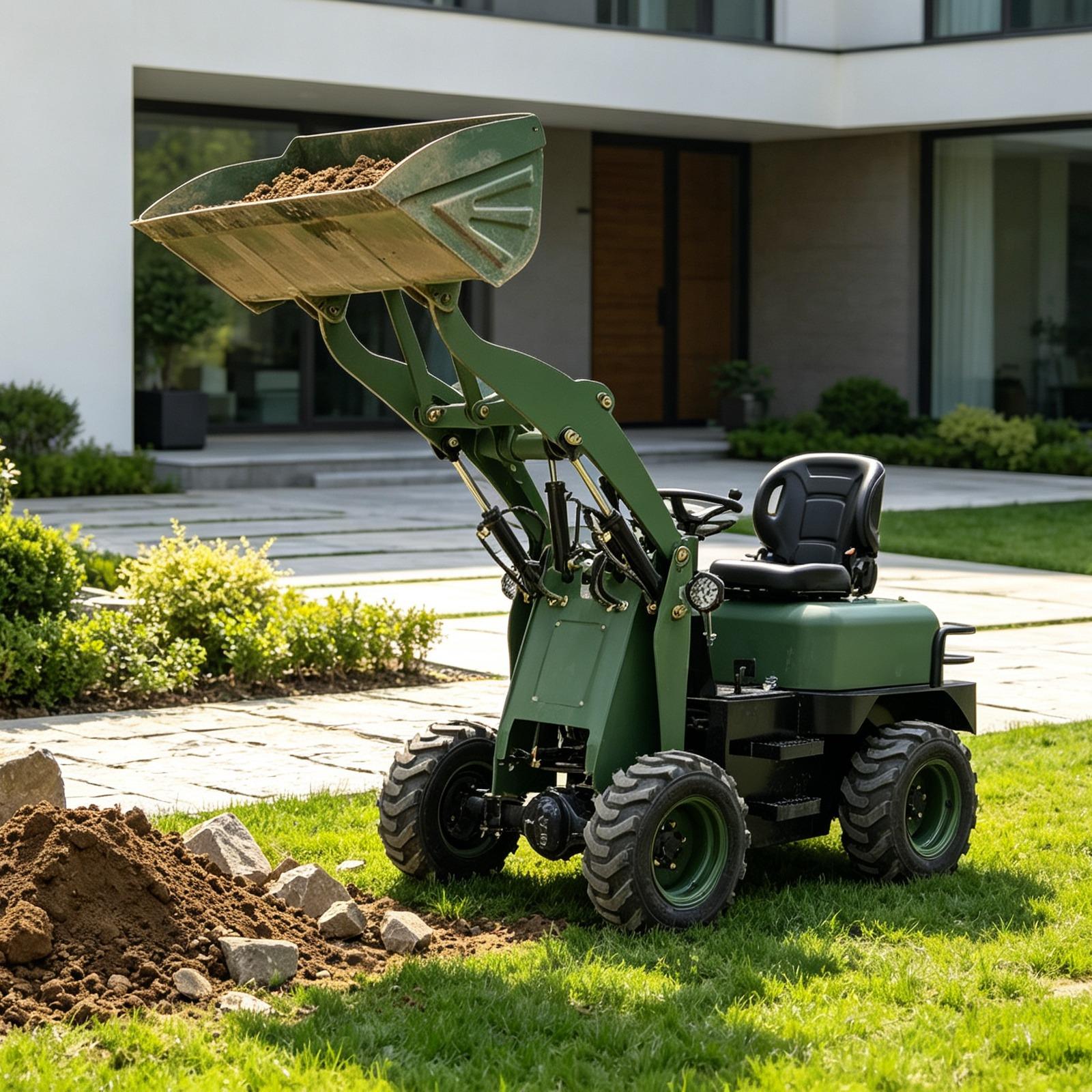 Mini Bulldozer Attachments - Bahçe İşleri İçin Tekerlekli Traktör Ücretsiz