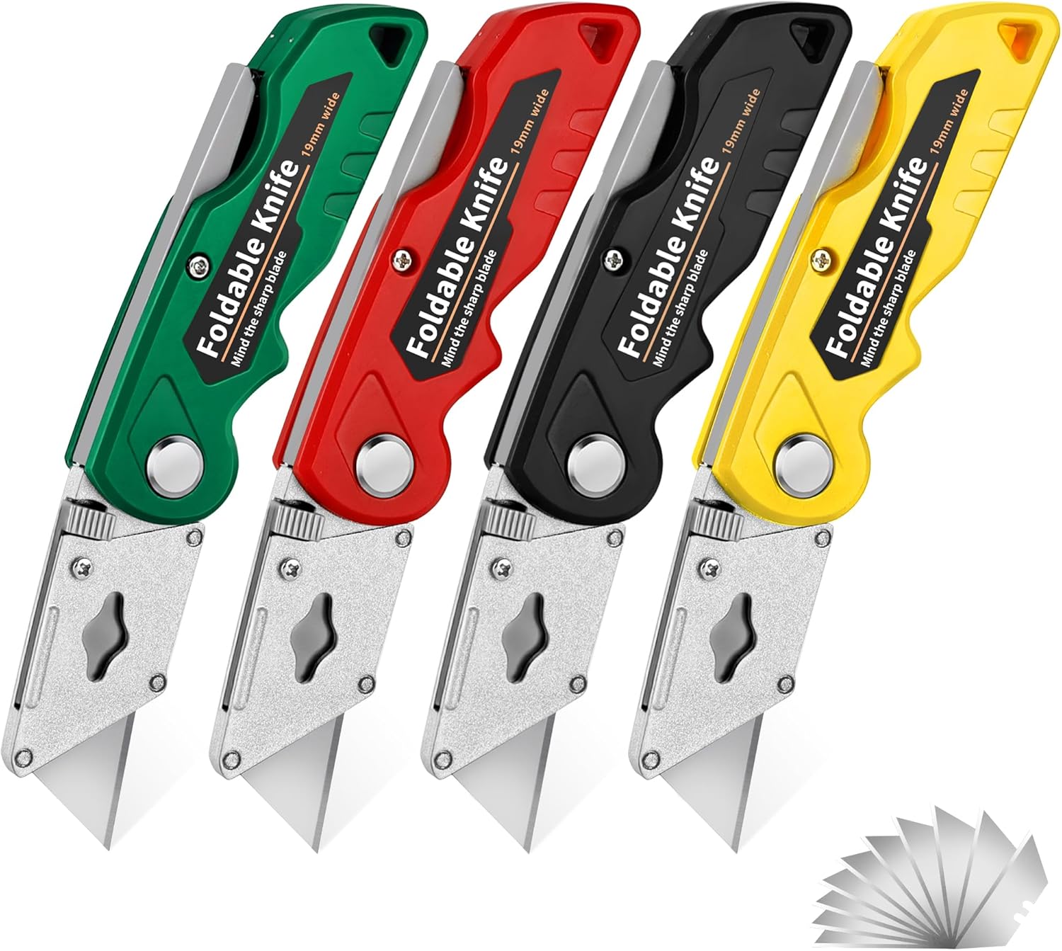 Heavy Equipment Blade - Mutfak Kutu Kesici, 4'lü Paket Saplı