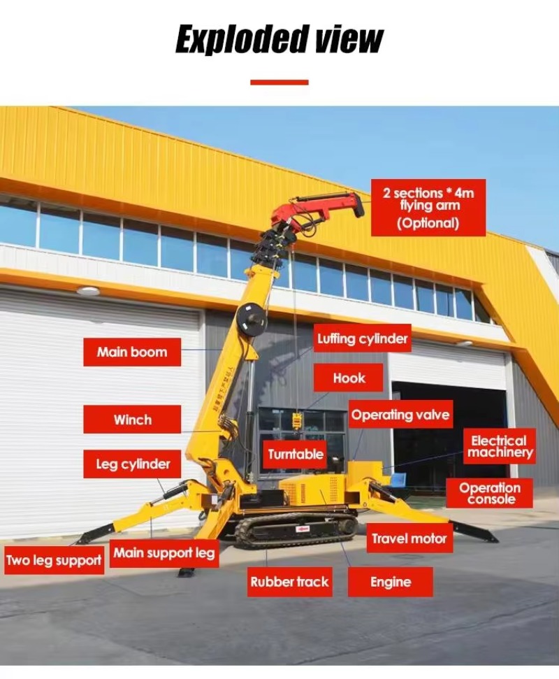 8T Hidrolik Örümcek Vinç Ağır  - Heavy Equipment Lift incelemesi ve fiyatı
